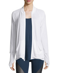 Koral Activewear Veneer Dual Zip Up Jacket White