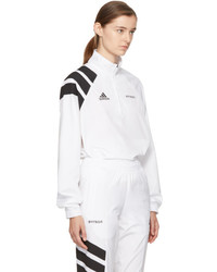 Gosha Rubchinskiy White Adidas Originals Edition Zip Collar Track Jacket