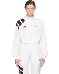 Gosha Rubchinskiy White Adidas Originals Edition Zip Collar Track Jacket