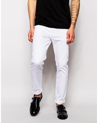 Asos Brand Skinny Jeans In 115oz White Denim
