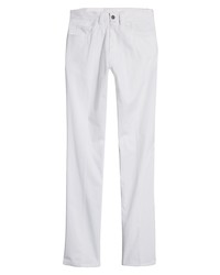 Berle Charleston Stretch Cotton Khakis In White At Nordstrom