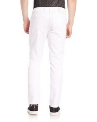 Versace Collection Slim Fit White Jeans