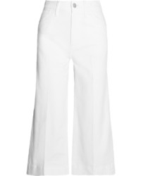 Madewell Cropped High Rise Wide Leg Jeans White