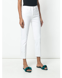 Tory Burch Cropped Straight Leg Jeans