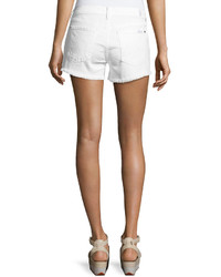 7 For All Mankind Cutoff Jean Shorts Clean White