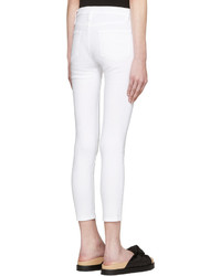 Frame Denim White Le Color Crop Jeans