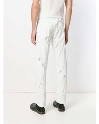 Ann Demeulemeester Distressed Slim Fit Jeans