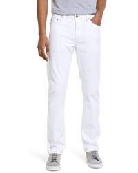 AG Everett Slim Straight Leg Jeans In White At Nordstrom