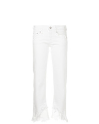 R13 Frayed Cropped Jeans