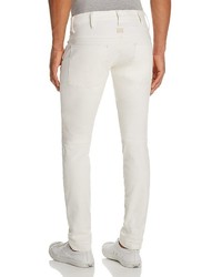 G Star G Star Raw 5620 3d Zip Knee Super Slim Fit Jeans In Inza White 100%