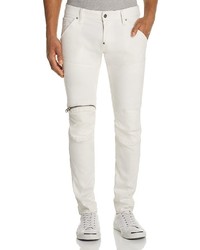 G Star G Star Raw 5620 3d Zip Knee Super Slim Fit Jeans In Inza White 100%