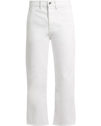 Vince High Rise Straight Leg Cropped Jeans