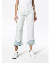 R13 High Waist Cropped Jeans