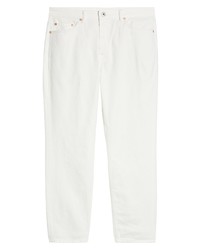 AllSaints Jack Slim Fit Crop Jeans In White At Nordstrom