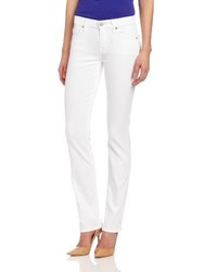 7 For All Mankind Kimmie Straight Jean In Clean White