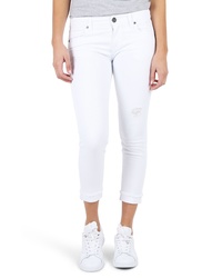 KUT from the Kloth Kut Kollection Amy Crop White Jeans