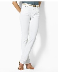 Lauren Ralph Lauren Lauren Jeans Co Jeans Classic Straight Leg White Wash