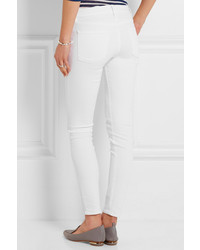 Frame Le Skinny De Jeanne Mid Rise Jeans White