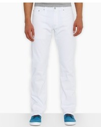 Levi's White Bull Denim Straight Fit Jeans