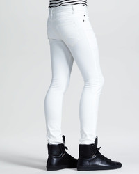 Saint Laurent Lightweight Skinny Jeans White
