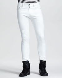 Saint Laurent Lightweight Skinny Jeans White