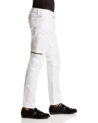 Hugo Moto Super Slim Fit Jeans In White 100%