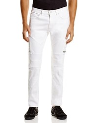 Hugo Moto Super Slim Fit Jeans In White 100%