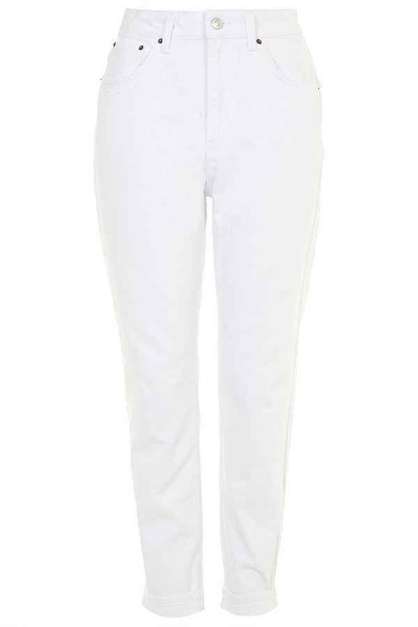 topshop white mom jeans