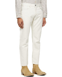 Levi's Made & Crafted Off White 502 Taper Jeans