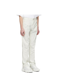 Acne Studios Off White Bla Konst Murphy Painted Jeans