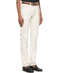 Saint Laurent Off White Slim Fit Jeans