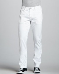 AG Adriano Goldschmied Protege Straight Leg White Jeans