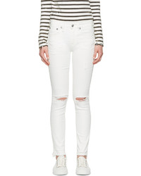 R 13 R13 White Jenny Jeans