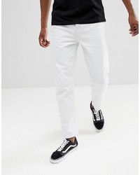 ASOS DESIGN Recycled Tapered Jeans In White