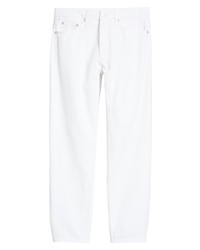 Topman Relaxed Button Fly Jeans In White At Nordstrom