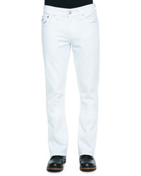 True Religion Ricky Five Pocket Slim Fit Jeans White