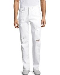 True Religion Ricky W Flaps Worn Relaxed Jeans