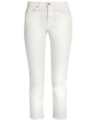 Acne Studios Row Cropped Stretch Cotton Jeans