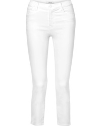 J Brand Ruby Cropped High Rise Straight Leg Jeans