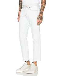 Off-White Slim Fit Crop Jeans