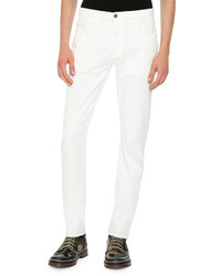Valentino Slim Fit Denim Jeans White