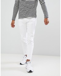 Pull&Bear Slim Fit Jeans In White