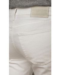 Burberry Slim Fit White Jeans