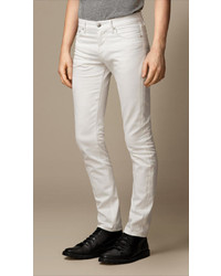 Burberry Slim Fit White Jeans