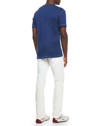 John Varvatos Star Usa Bowery Slim Fit Straight Jeans White