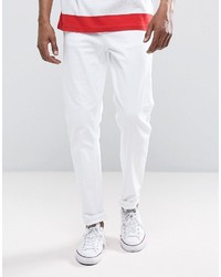Asos Tapered Jeans In White