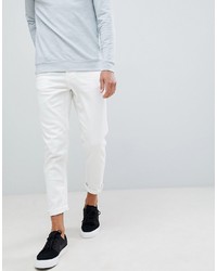 New Look Tapered Jeans In White