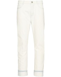 Prada Triangle Patch Mid Rise Jeans