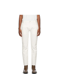 Levis Made and Crafted White 502 Taper Jeans