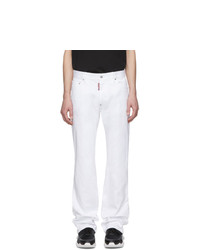 DSQUARED2 White Bootcut Jeans